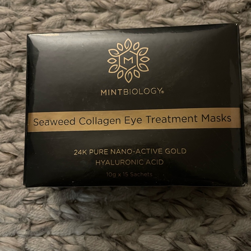 MintBiology Anti-Aging 24K Nano-Gold Marine Collagen Eye Masks